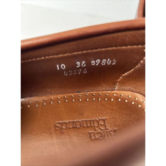 Allen Edmonds Waterbury Loafers Brown Leather Monk Strap Buckle Size 10 3E‎ main image 5